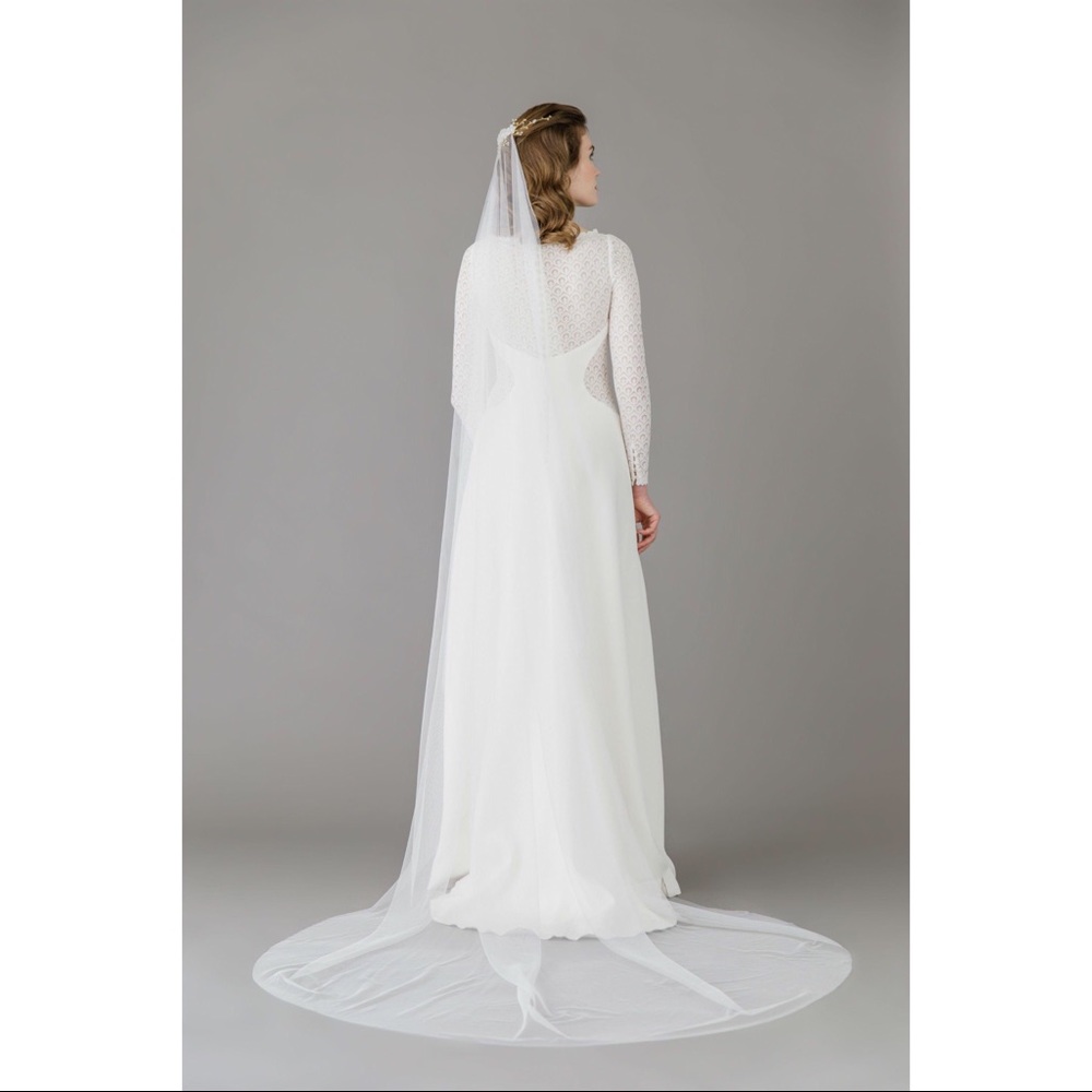 Boutique Designer Silk Blend Wedding Veil